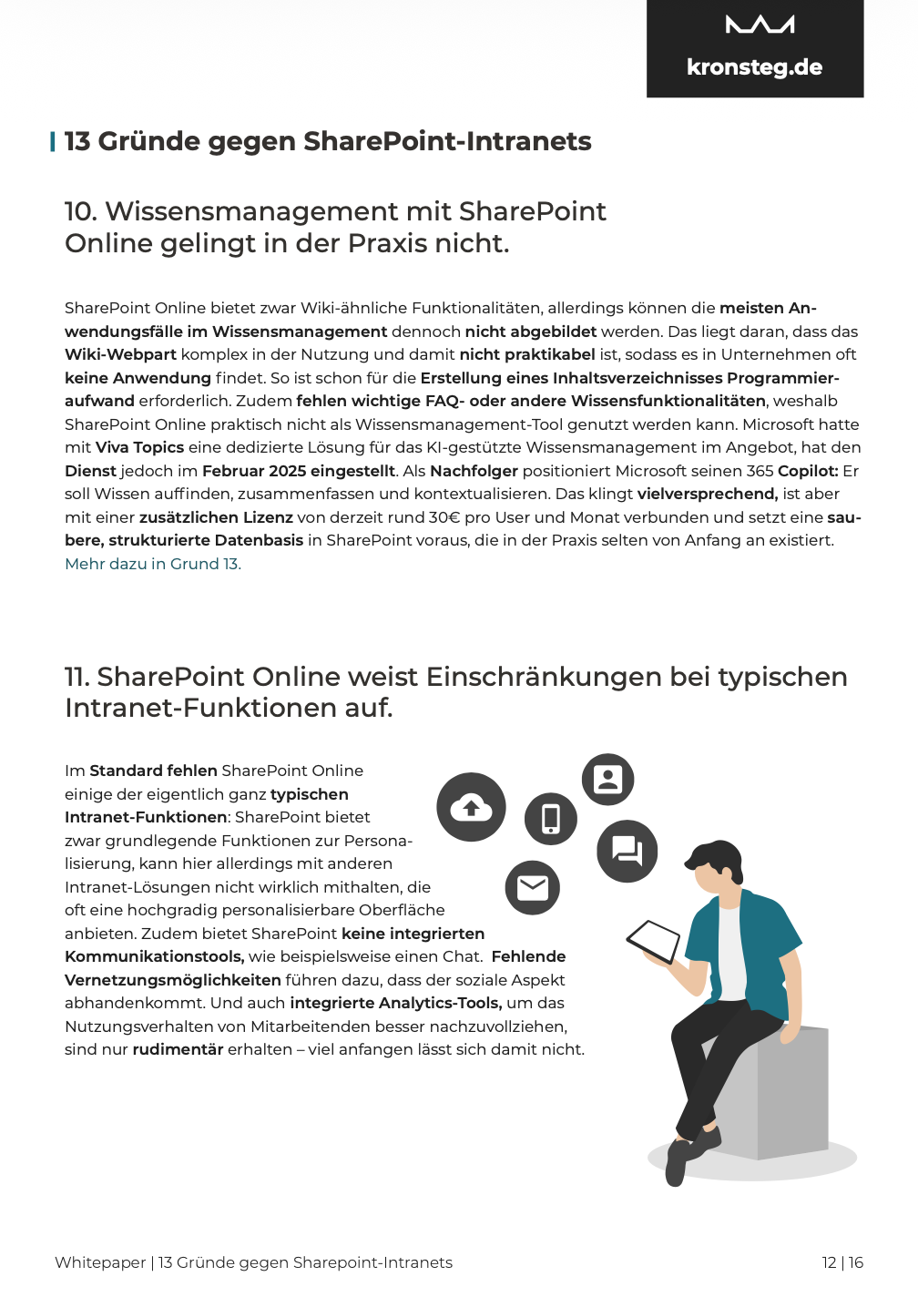 13 Gründe gegen SharePoint Intranets - Wissensmanagement